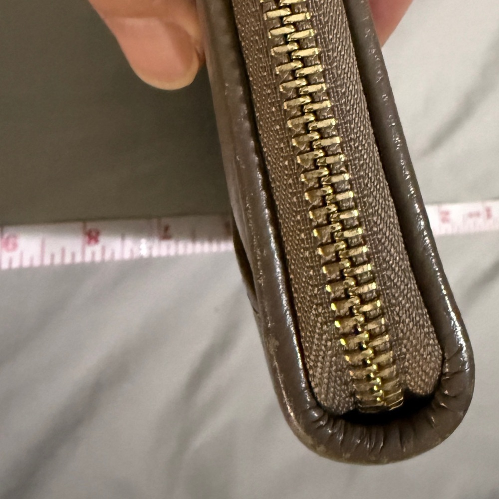 See By Chloé Taupe Leather Zip Wallet with Tassel - Picture 7 of 15